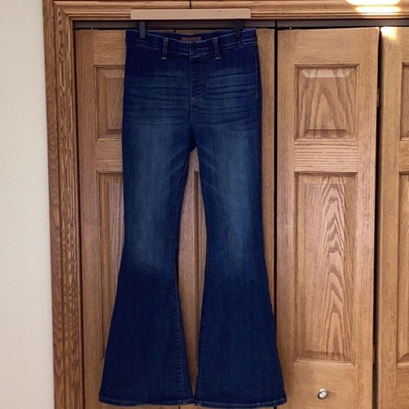 Judy Blue pull on super flare denim blue jeans - Picture 4 of 16